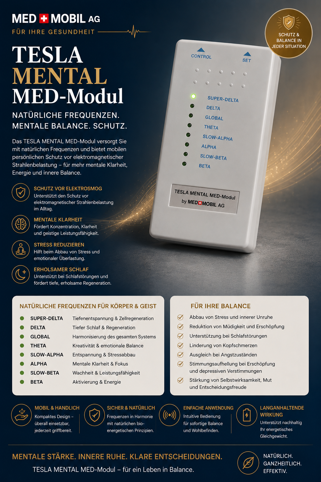 TESLA MENTAL MED-Modul